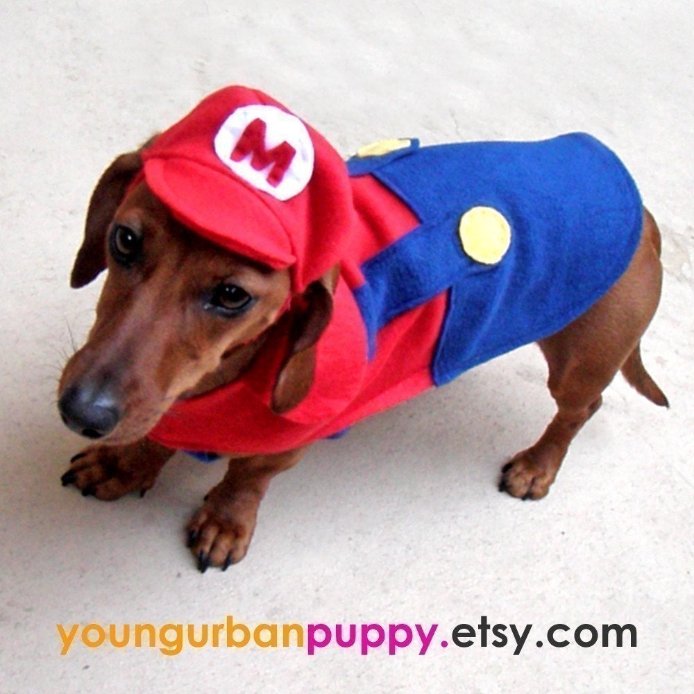 MARIO NINTENDO costume for Dogs Etsy