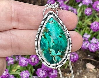 Chrysocolla Sterling Silver Necklace