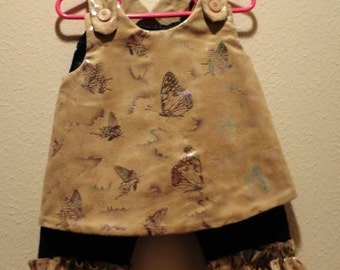 Little Girl Butterfly Pant Outfit