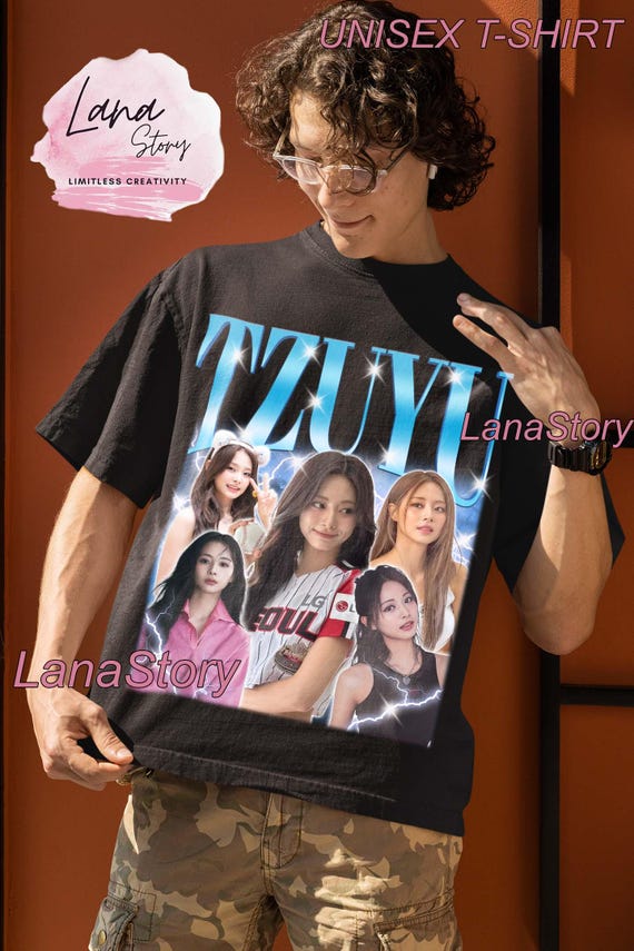 T-SHIRT〈BLACK〉【M】/ TZUYU / TWICE『THIS IS FOR』 – JYP JAPAN