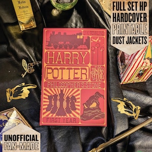 Unofficial HP UK Children&#39;s Hardcover Dust Jackets – Inspired by the Wizarding World - Printable Digital Download