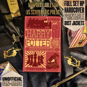 Unofficial HP USA Children&#39;s Hardcover Dust Jackets – Inspired by the Wizarding World - Printable Digital Download