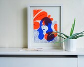 Plants – Neon Orange & Blue