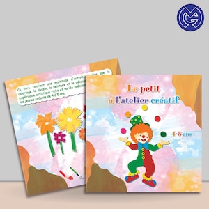 Livre à imprimer pour enfants – Activités manuelles et Artistiques DIY に刺激を与える創造性と想像力の 4 ～ 5 歳の作品