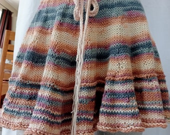 Cheeky, flirty, cool skirt for summer. A full circle cotton skirt for dancing, or skating, or just for fun at the beach or just for fun
