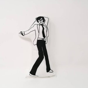 JARVIS COCKER Doll - Screen Printed Fabric Idol, Pulp, Brit Pop, 90&#39;s, Common People, Craft.
