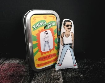 Freddie Merkur Fanart Mini Andenken in Zinn - Tinned Idol