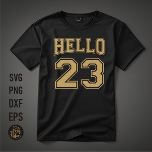 Hola 23 svg / 23 cumpleaños svg / Varsity Font Svg / 23 cumpleaños png / 23 cumpleaños sublimación / 23 cumpleaños svg para hombres