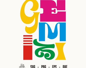 Gemini Svg | Gemini Birthday svg | Gemini Zodiac Svg | Gemini Shirt Svg | Astrology svg | Horoscope Svg