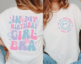 In My Birthday Girl Era Svg, Wavy Letters Svg, Birthday Png Sublimation, Eras Birthday Party SVG, Swiftie Birthday Shirt Png, Retro Svg