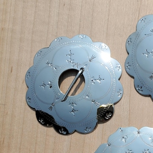 2.5 inch German Silver Brooch