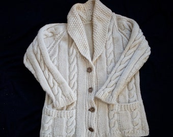 Vintage Fisherman Sweater Cardigan