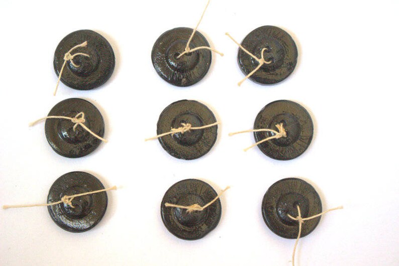 1870's Starburst Black Glass Buttons X 9 Etsy UK
