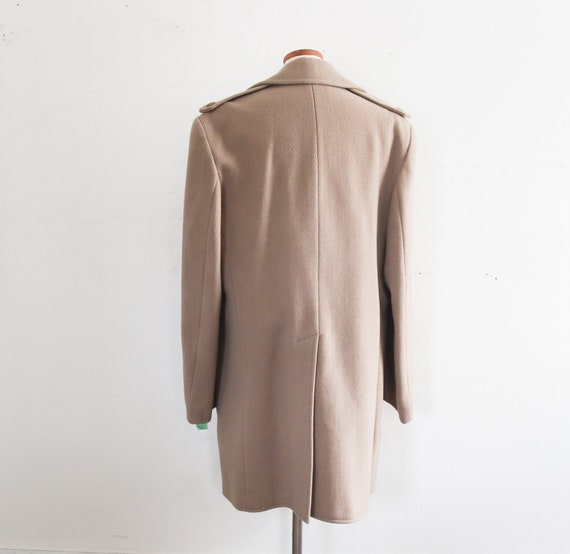 Vintage Mens Wool Overcoat 60s - image 5