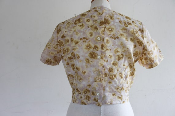50s Crop Blouse with Bows I Union Label - image 5