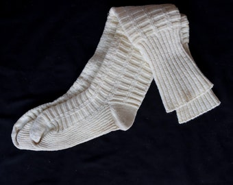 Antique 1800's Thigh-High Wool Stockings