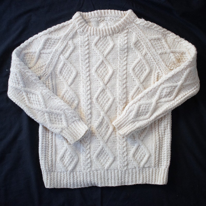 Fisherman Knit Sweater Etsy