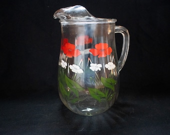 50s Vintage Flower Pitcher