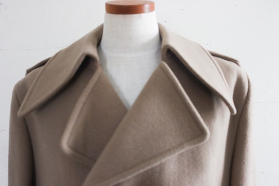 Vintage Mens Wool Overcoat 60s - image 7