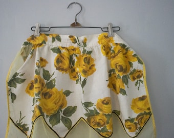 Vintage 1950s Yellow Party Apron