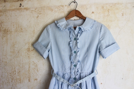Vintage 50s Striped Shirtdress