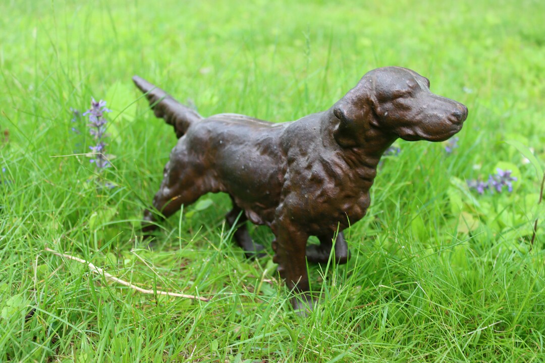 Antique Hubley Lab Dog Doorstop Etsy