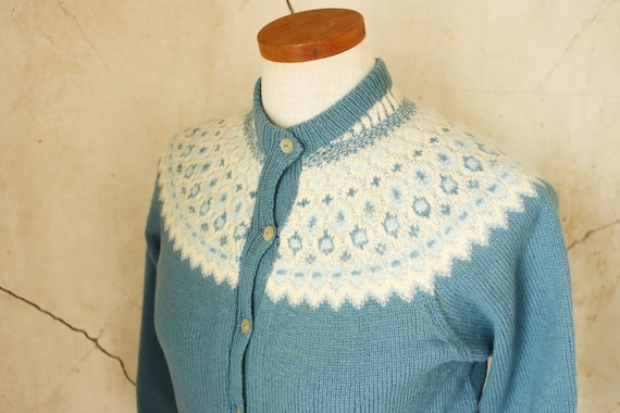 Denmark Vintage 50s Cardigan Hand Knit