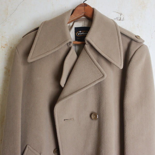 Vintage Mens Wool Overcoat 60s