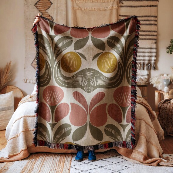 Boho Throw Terracotta Throws And Blankets Sale Orange Boho Throw