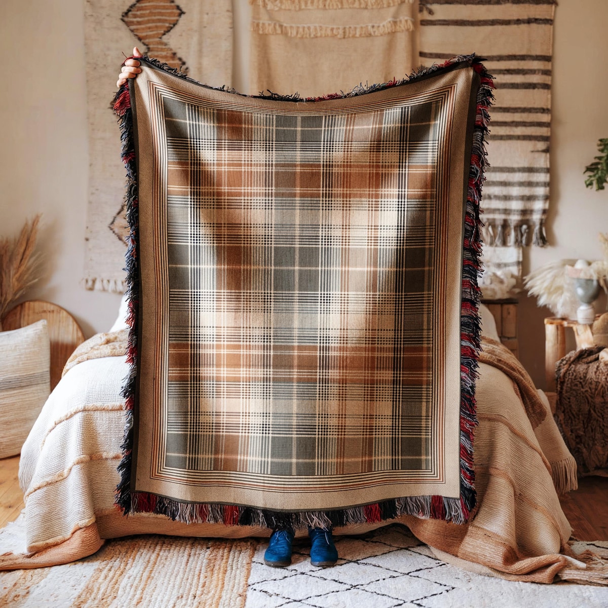 Woven Tartan Blanket