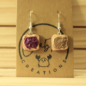 Peanut Butter and Jelly (PB&J) Earrings