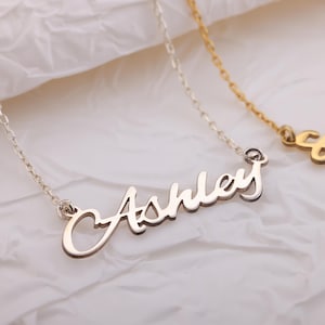 Collier prénom personnalisé, Collier prénom en argent sterling, Collier prénom personnalisé, Cadeau d'anniversaire pour elle, Cadeau pour maman, Cadeau pour la fête des Mères