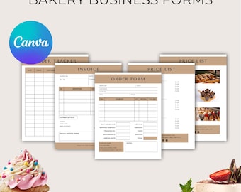 Editable Cake Order Form Template - Bakery Order Form - Custom Order ...