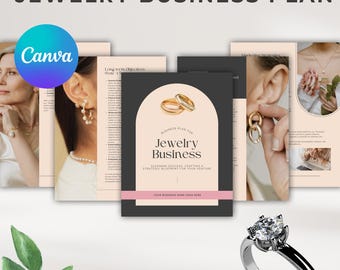 Jewelry Business Plan Template: Startup Guide for Jewelers (Canva & Printable)