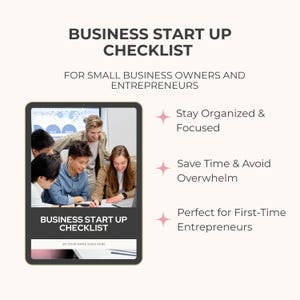 Digital business planner template available in Canva and PDF format – perfect for new business owners and online entrepreneurs.