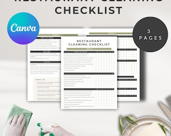 Checklist voor restaurantreiniging: dagelijks, wekelijks, maandelijks schema (pdf)