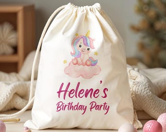 Customized Unicorn Birthday Favor Bag - Magical Unicorn Favor For Birthday Party - Kids Birthday Party Bag
