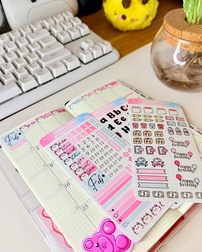 Hobonichi Weeks February Planner Kit | Monthly Icons - Etsy