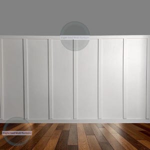 Lambriseringset, lijst met lijst voor halve muur, overschilderbare witte doe-het-zelf-paneellijst, plank en lat voor kinderkamer Babykamer Gang 3D-accentontwerp