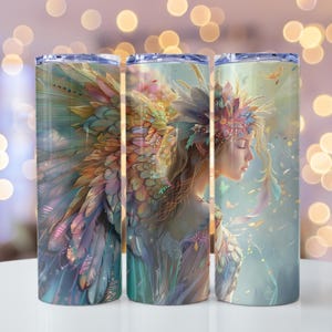 Angel designs (Variety) 20 oz stainless steel tumbler Angel 2