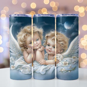 Angel designs (Variety) 20 oz stainless steel tumbler Angel 1