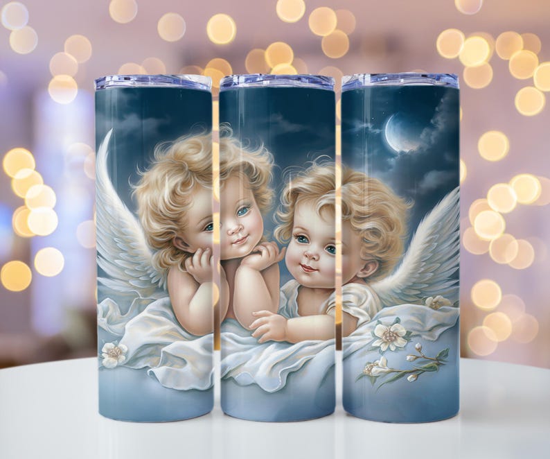 Angel designs (Variety) 20 oz stainless steel tumbler Angel 1