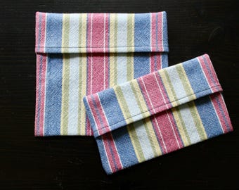 cotton snack & sandwich bag set