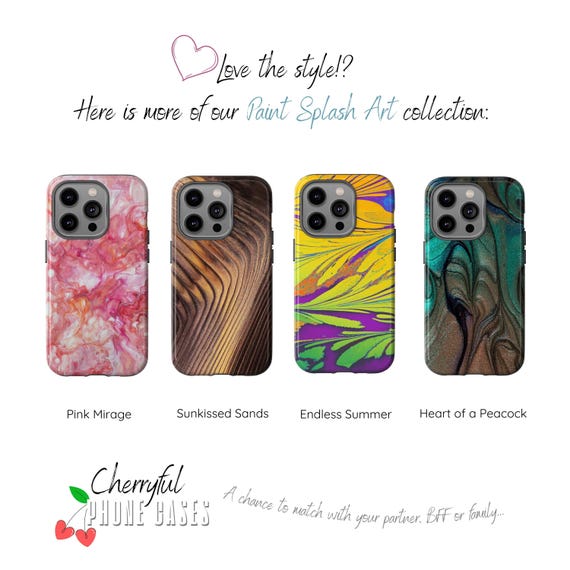 Flamewave - Phone Case From Paint Splash Art Collection - Tough Glossy or  Matte Protective Cover for iPhone / Samsung Galaxy Models - Etsy