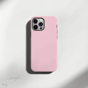 Baby Pink - Phone Case from Solid Minimalist Collection - Tough Glossy or Matte Protective cover for iPhone / Samsung Galaxy models