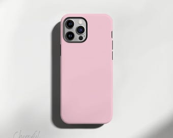Baby Pink - Phone Case from Solid Minimalist Collection - Tough Glossy or Matte Protective cover for iPhone / Samsung Galaxy models