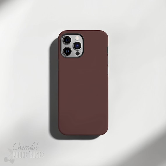 Rum Raisin Phone Case From Solid Minimalist Collection Tough