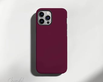 Mulberry - Handyhülle aus der Solid Minimalist Kollektion - Robuste glänzende oder matte Schutzhülle für iPhone / Samsung Galaxy Modelle