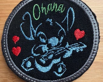 Space dog Ohana Sew On Patch