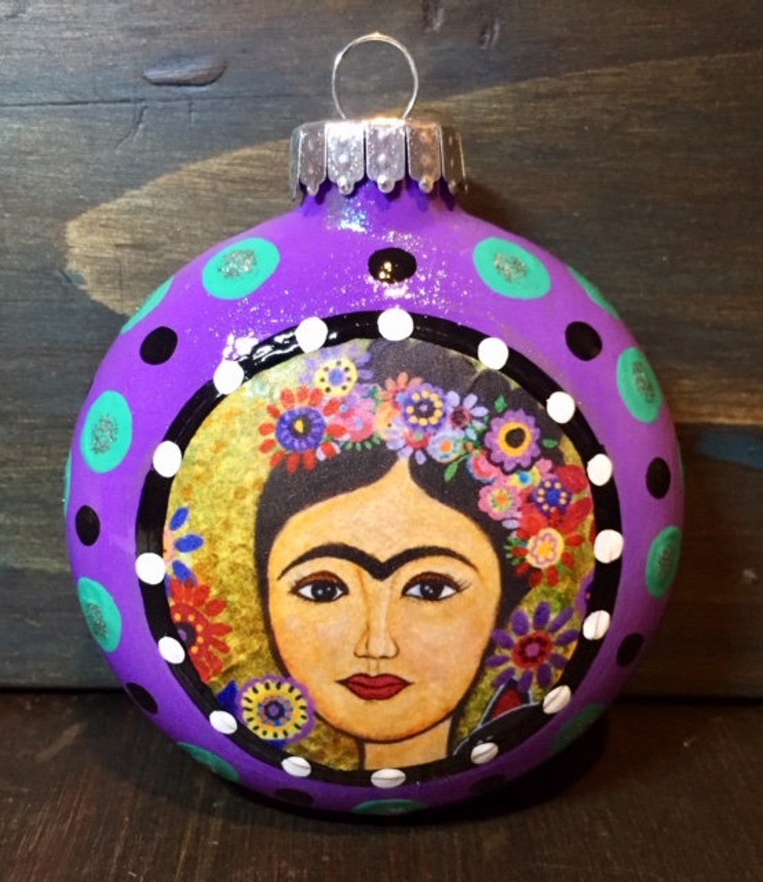 E. BARNES Frida Kahlo 3 X 1.5 Flat Round Glass - Etsy